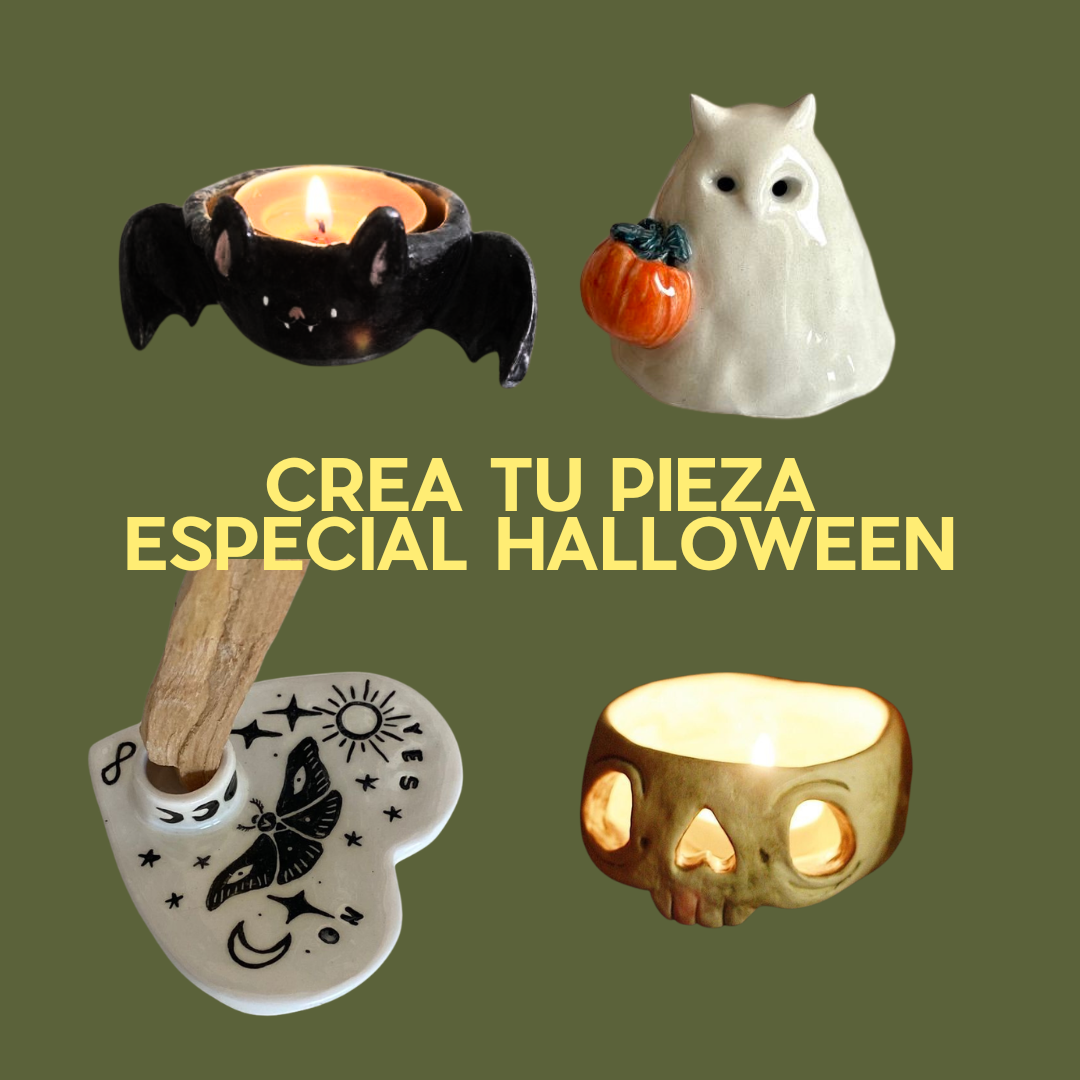 Especial halloween: Crea tu pieza mediana 35€ (Reserva 15€)