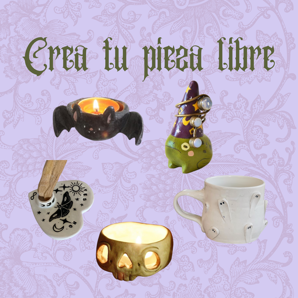 Especial halloween: Crea tu pieza mediana 35€ (Reserva 15€)