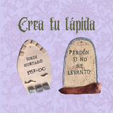 Especial Halloween: Crea tu lápida 35€ (Reserva 15€)