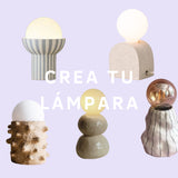 CREA TU LÁMPARA DE MESA 65€ (reserva 35€)
